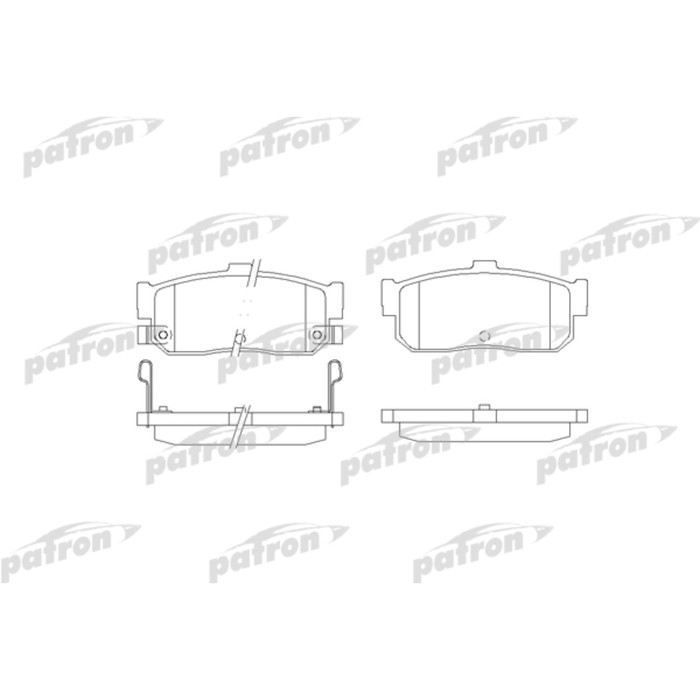 Колодки тормозные Patron PBP796