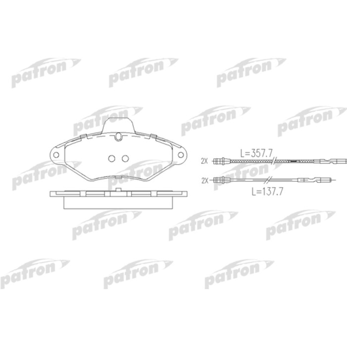 Колодки тормозные Patron PBP874