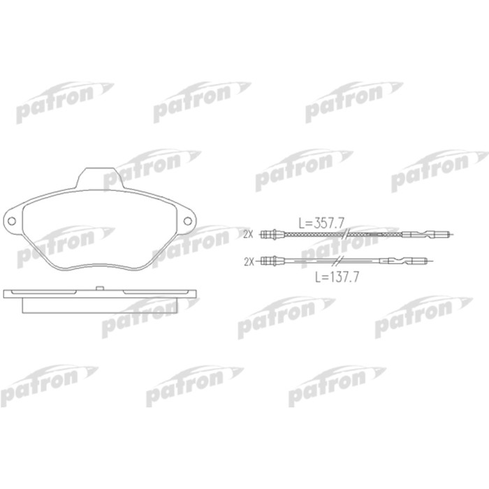 Колодки тормозные Patron PBP875
