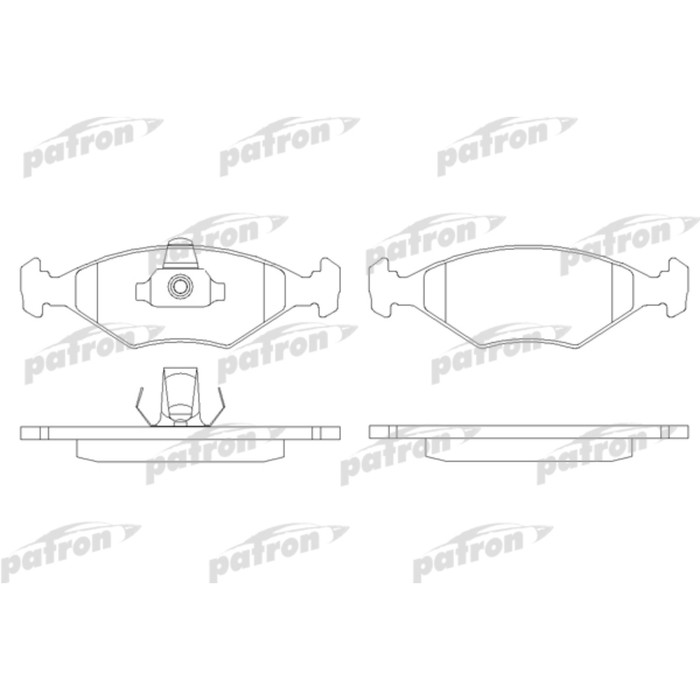 Колодки тормозные Patron PBP896