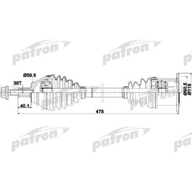 

Полуось Patron PDS0251