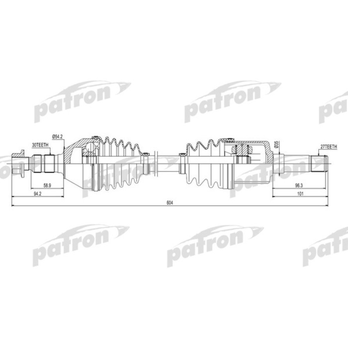 Полуось Patron PDS0270