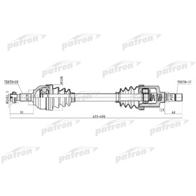 

Полуось Patron PDS0277