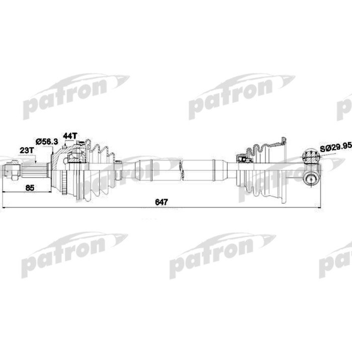 Полуось Patron PDS0299