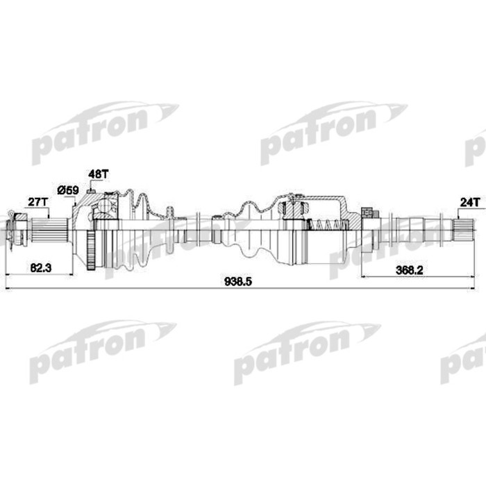 Полуось Patron PDS0336