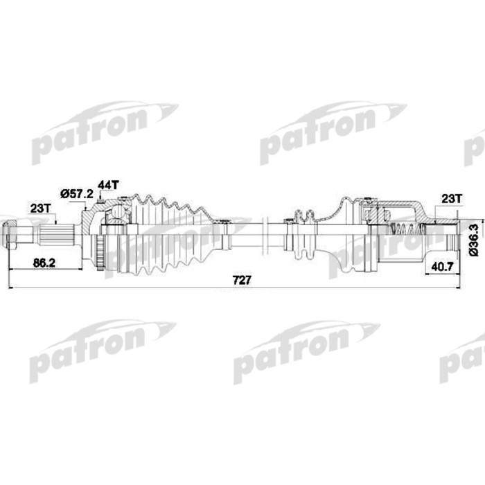 Полуось Patron PDS0361