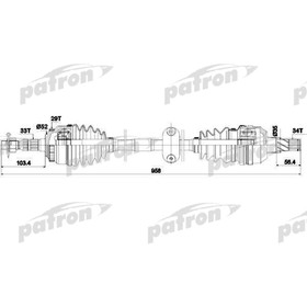 

Полуось Patron PDS0432