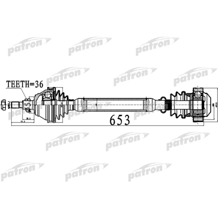 Полуось Patron PDS0477
