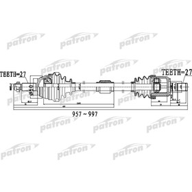 

Полуось Patron PDS0497