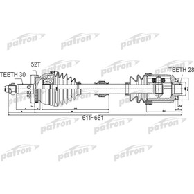 

Полуось Patron PDS0501