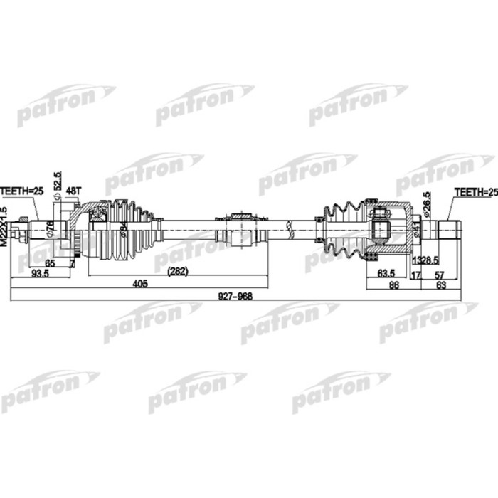 Полуось Patron PDS0505