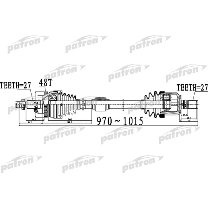 Полуось Patron PDS0506
