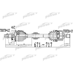 

Полуось Patron PDS0511