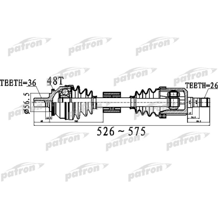 Полуось Patron PDS0535