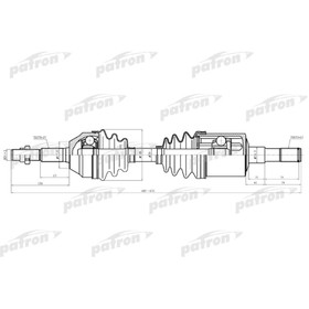 

Полуось Patron PDS0616
