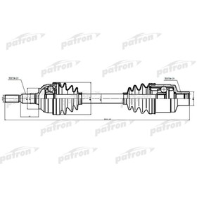 

Полуось Patron PDS0622