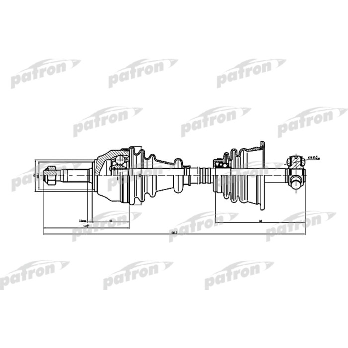 Полуось Patron PDS1074