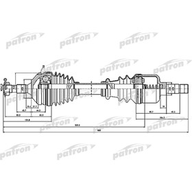 

Полуось Patron PDS1291