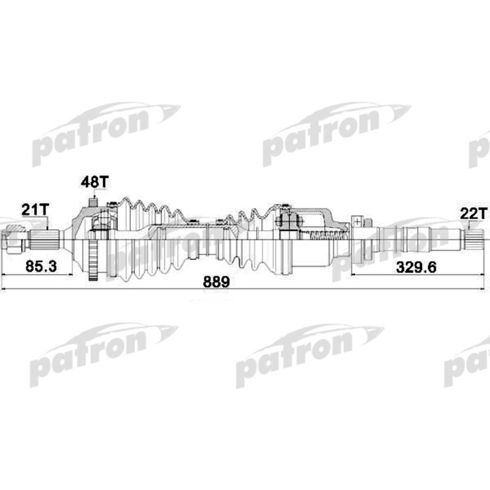 Полуось Patron PDS1382