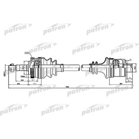 

Полуось Patron PDS1595