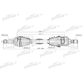 

Полуось Patron PDS2033