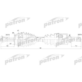 

Полуось Patron PDS2819