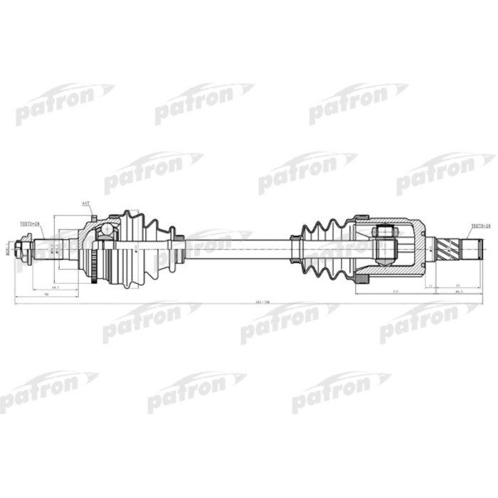 Полуось Patron PDS3926