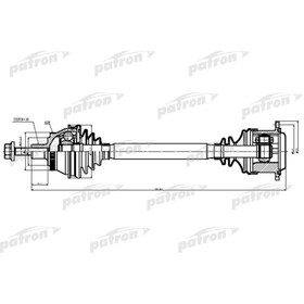 

Полуось Patron PDS9038