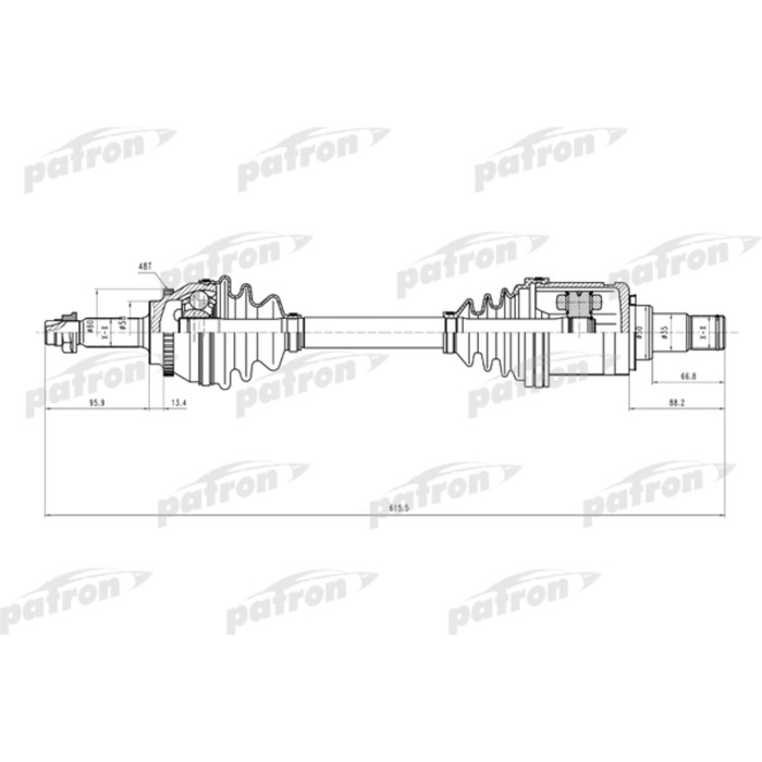 Полуось Patron PDS9107