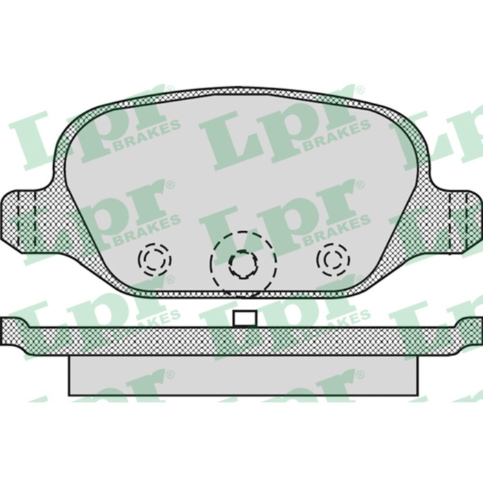 Колодки тормозные дисковые, комплект LPR 05P872