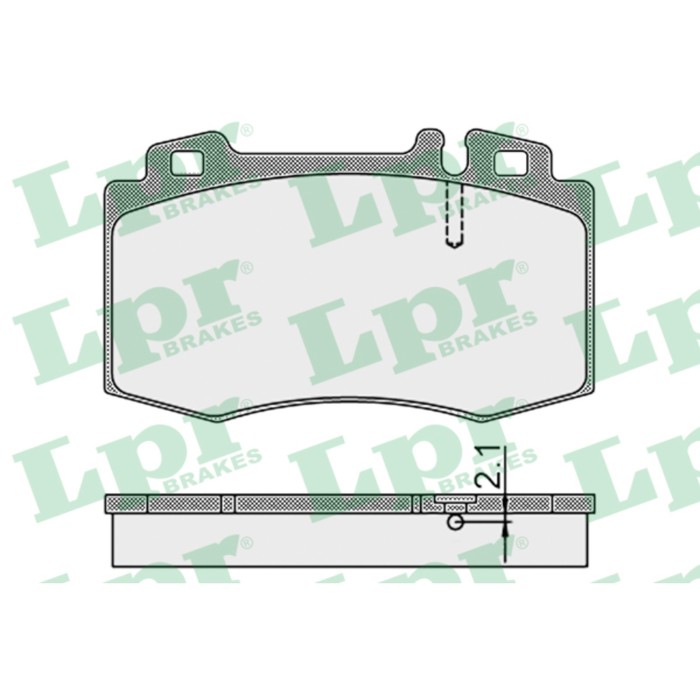 Колодки тормозные дисковые LPR 05P899