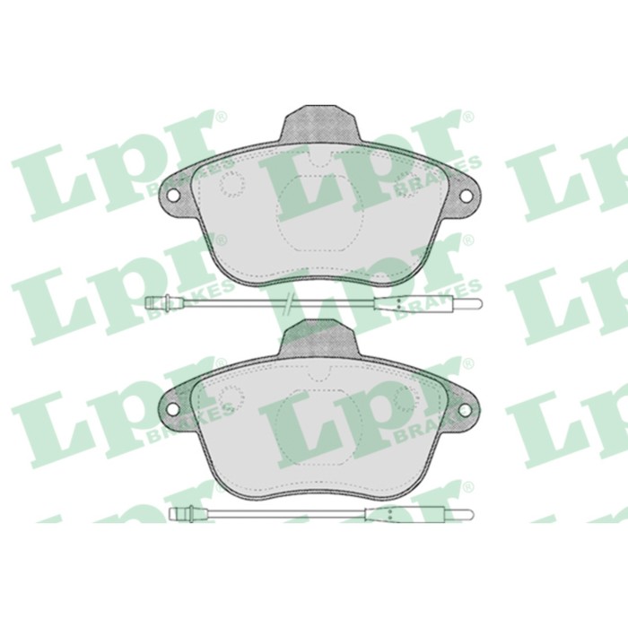 Колодки тормозные дисковые, комплект LPR 05P478