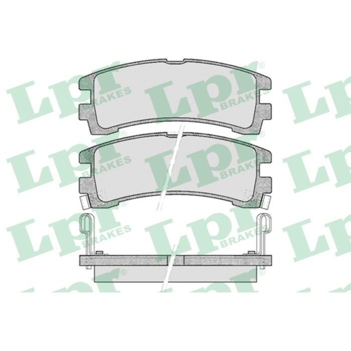 Колодки тормозные дисковые LPR 05P528