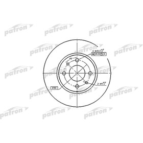 

Диск тормозной Patron PBD1790
