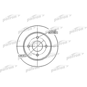 

Диск тормозной Patron PBD2623
