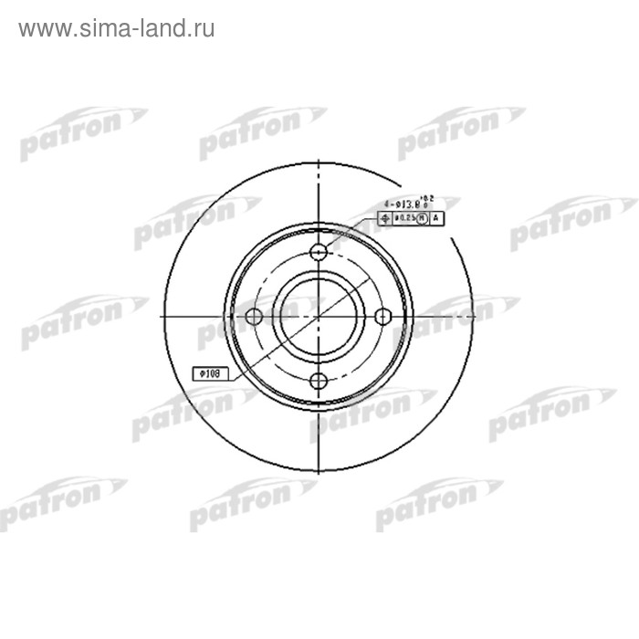 фото Диск тормозной patron pbd4036