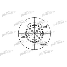 

Диск тормозной Patron PBD4042