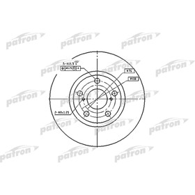 

Диск тормозной Patron PBD4046
