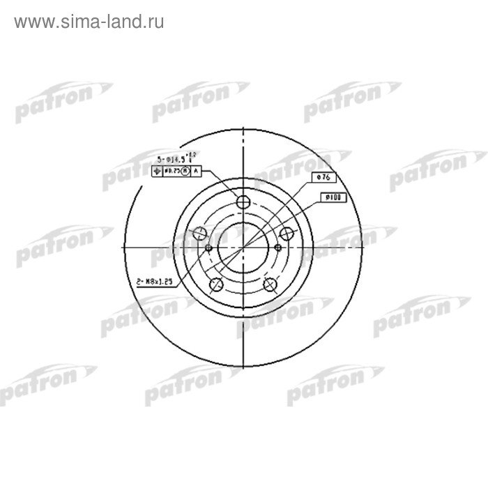 фото Диск тормозной patron pbd4046