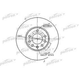 

Диск тормозной Patron PBD4048
