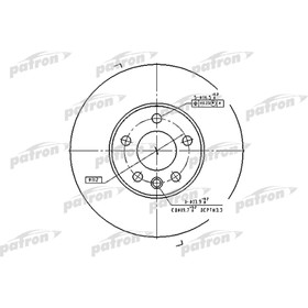 

Диск тормозной Patron PBD4323