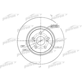 

Диск тормозной Patron PBD4415