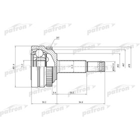 

Шрус наружный Patron PCV1118