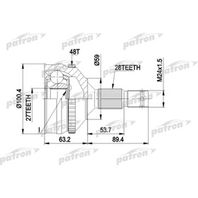 

Шрус наружный Patron PCV1264