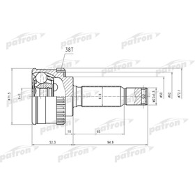 

Шрус наружный Patron PCV1406