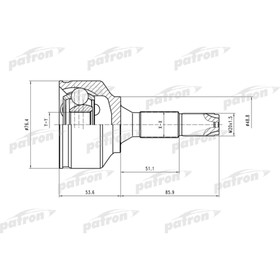 

Шрус наружный Patron PCV1407