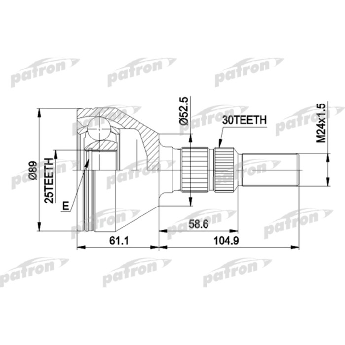 Шрус наружный Patron PCV1420