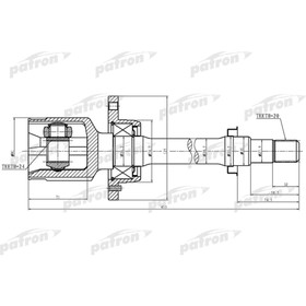 

Шрус внутренний Patron PCV1426