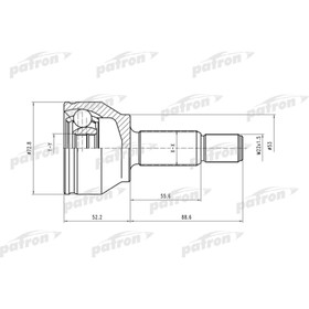 

Шрус наружный Patron PCV1429
