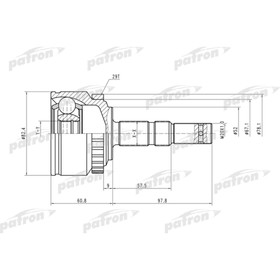 

Шрус наружный Patron PCV1451